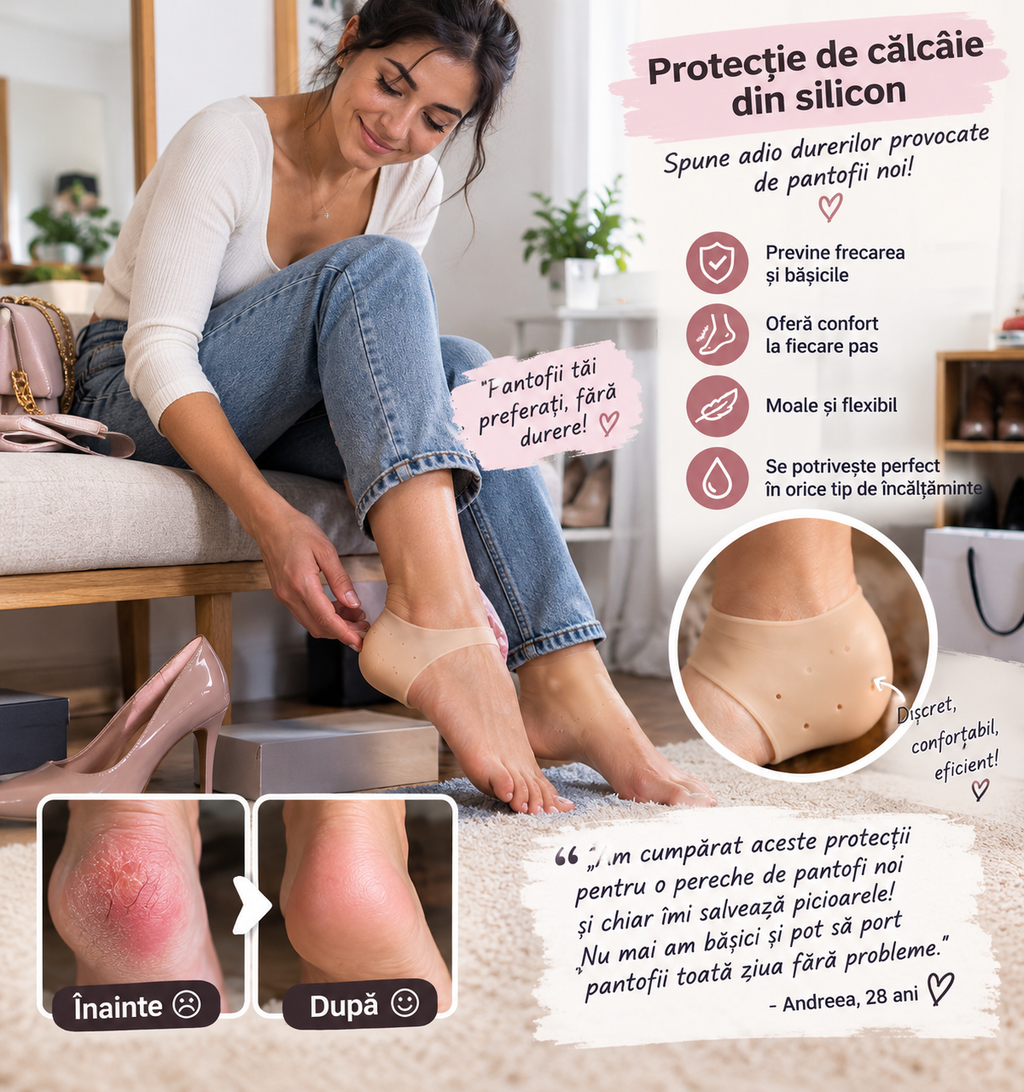 1+1 Terapie cu Silicon Medicinal - Uită de Călcâiele Crăpate
