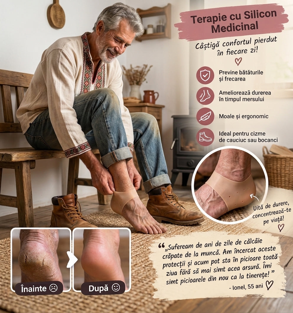 1+1 Terapie cu Silicon Medicinal - Uită de Călcâiele Crăpate