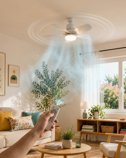 Plafonieră LED cu Ventilator incorporat & Telecomandă